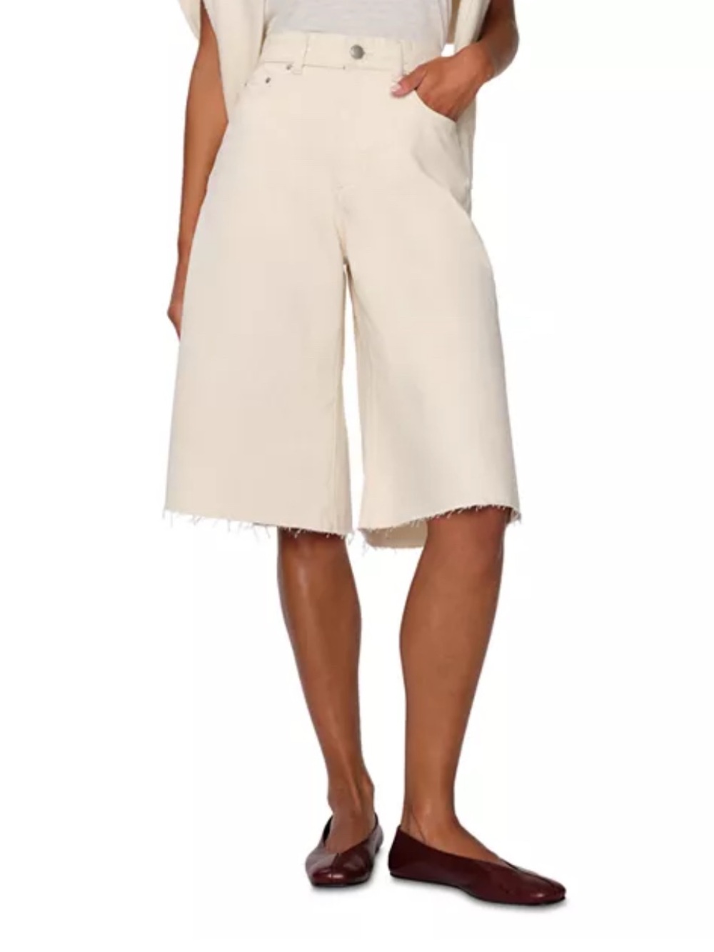 DL1961 Lucila Ecru Bermuda Shorts NWT 27